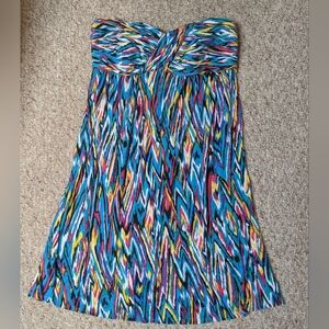 Laundry By Shelli Segal Multicolor Strapless Dress